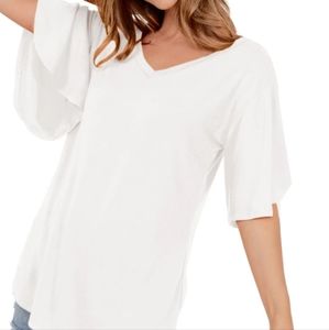 Shop Basic USA Flutter Sleeve Top